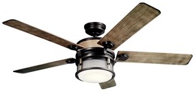 Ventilator LED dimabil de tavan Kichler KLF-AHRENDALE-60-AVI 10W/230V IP44 + telecomandă