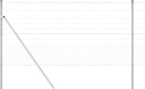 vidaXL Stâlp de gard. Galvanizat 25 x 1,2 m Oțel