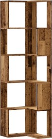vidaXL Bibliotecă 5 niveluri lemn vechi 50x50x179cm lemn prelucrat