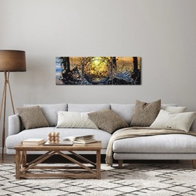 Tablou cu apa (cu ceas) (90x30 cm)