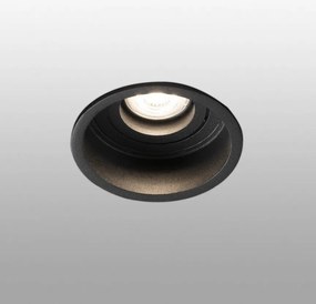 Rama Spot incastrabil tavan fals IP44 HYDE Black orientable round 40119