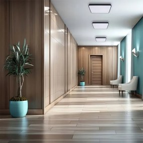 Plafonieră LED FELIZ LED/40W/230V 4000K 40x40 cm negru