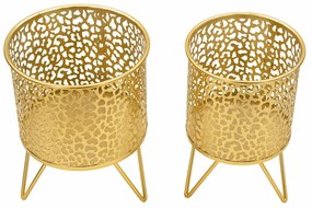 Suporturi pentru flori 2 buc. din metal ø 16 cm (înălțime 20 cm) Piny – Mauro Ferretti