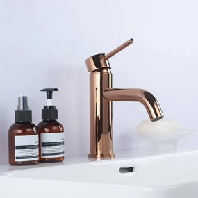 Baterie pentru lavoar Rea Lungo ROSE Gold roz Auriu Low