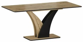 Masă de bucătărie Artem, stejar artisan / negru