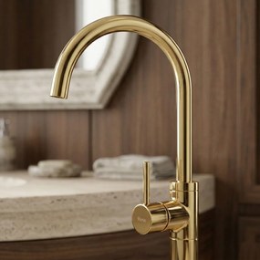 Robinet pentru lavoar Rea Lungo Gold