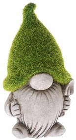Gnom de grădină cu lopată, ceramică, 10,5 x 18,5 x 8,5 cm