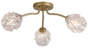 Searchlight 11523-3GO - Plafonieră aplicată ASTRAL 3xG9/33W/230V, aurie