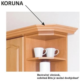 Zondo Dulap superior de bucătărie Leite MDF klasik W30. 788696