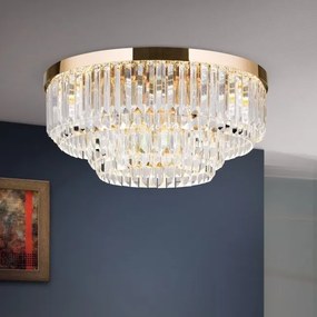 Lustra LED design LUX PRISM 55cm, 24K gold plated
