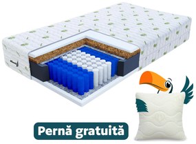 Saltea cu arcuri Hunt 200x200 cu cocos