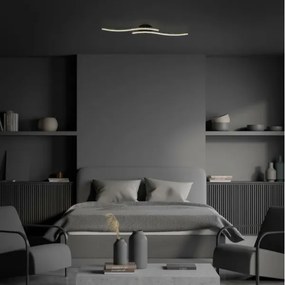 Lustră LED aplicată REY 2xLED/6W/230V negru Briloner 3718-025