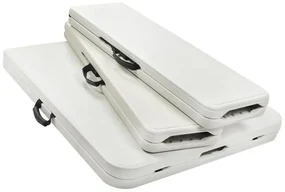 JAKS Set pliabil pentru bere 180 cm alb