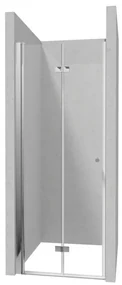 Ușă de nișă pliabilă dublă, finisaj crom din seria Kerria 100 cm KTSX043P