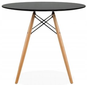 Masă rotundă ANELLO Black 80 cm