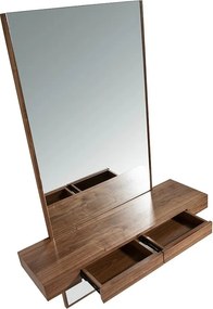 Oglinda de perete verticala cu raft tip consola Alline