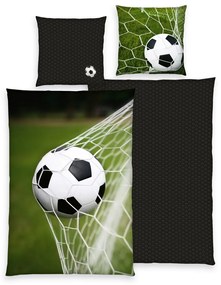 Lenjerie de pat din bumbac Herding Football, 135 x200 cm, 80 x 80 cm