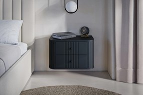 Set noptiere Vesper 56 cm de perete - negru / mânere negre