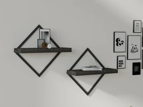 Set 2buc. rafturi Pemapi (antracit) . 1095879