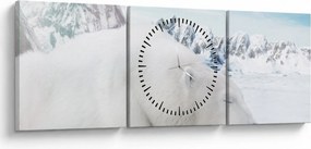 Tablou - Urs polar (cu ceas) (90x30 cm)