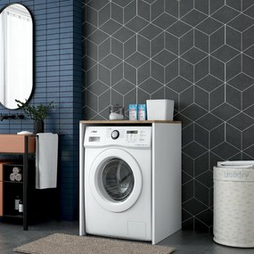 Dulap deasupra mașinii de spălat Duma White andWalnut