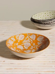 Set 4 farfurii adânci din ceramică, model asortat, Rhapsody, Ø19 cm