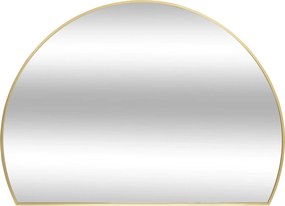 Oglindă semicirculară pentru hol ALICE, cadru metalic, 90 x 65 cm, aurie