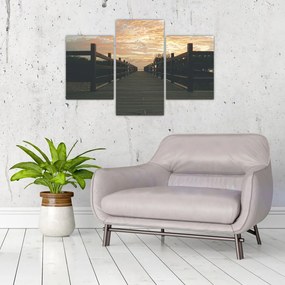 Tablou - Ponton de lemn, lac (90x60 cm)