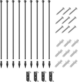 Pawhut tarc Joaca Caini – 6 Panouri Metalice, Rezistent Interior/Exterior | Aosom Romania
