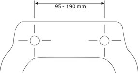 WENKO SAMOS capac WC 22403100 44,5x37,5 cm albastru/argintiu