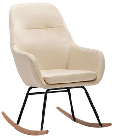 289539 vidaXL Scaun balansoar, crem, material textil