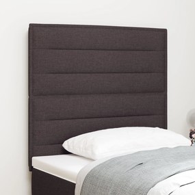 vidaXL Tăblie cap cu headboard Manual Maro închis 80 cm țesătură