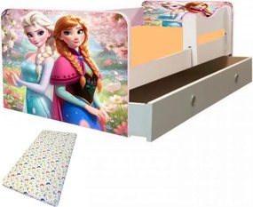 Junior Frozen cu saltea si sertar