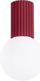 Plafonieră pentru baie Sollux SL.1748 HALO 1xG9/8W/230V IP44 roșu