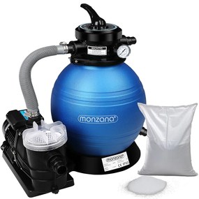 Deuba Sistem de filtrare cu nisip cu sticla filtranta de 9.600 l/h