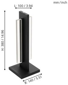 Lampă LED de masă dimabilă SPADAFORA LED/15W/230V Eglo 98497