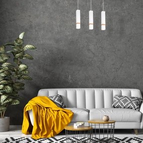 Lustră pe cablu VIDAR 3xGU10/25W/230V alb