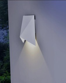 Aplica LED de perete iluminat exterior ambiental IP54 TRIAX alba