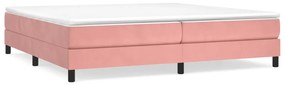 3120795 vidaXL Cadru de pat, roz, 200x200 cm, catifea