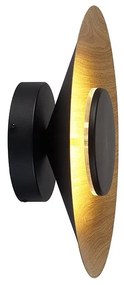 Aplica LED de perete iluminat ambiental ORION 8W negru/lemn