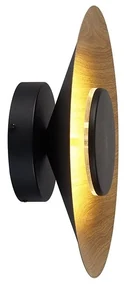 Aplica LED de perete iluminat ambiental ORION 8W negru/lemn