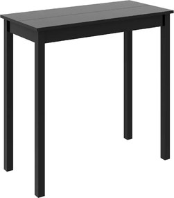 vidaXL Masă de bar MDF, negru, 115x55x107 cm