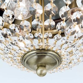 Plafonieră de cristal Orion DLU 1840/35 PLAFOND 3xE27/40W/230V d. 35 cm bronz