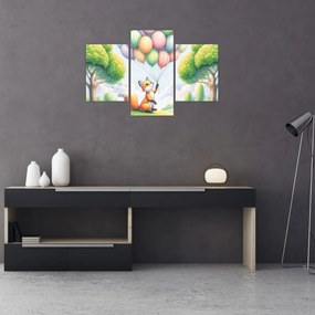 Tablou – Vulpe fericită (90x60 cm)