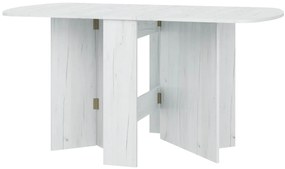 Masă de sufragerie extensibilă Elston 2 (craft alb) (pentru 4 până la 6 persoane). 1051392