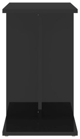 Masa laterala, negru extralucios, 50x30x50 cm, PAL 1, negru foarte lucios