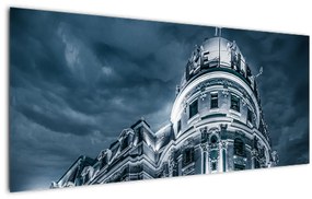 Tablou cu arhitectură în întuneric (120x50 cm)