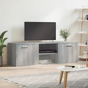 Comodă TV, gri sonoma, 120x34x37 cm, lemn prelucrat