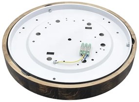 Brilagi - Plafonieră LED CARVALHO SLIM SMOKEY LED/36W/230V, stejar, diam. 37,5 cm
