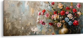 Tablou - Vaza de flori (120x50 cm)